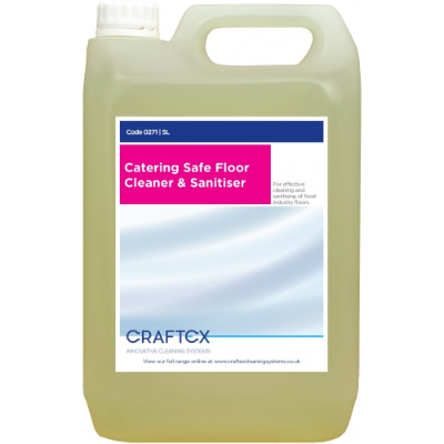 Craftex Floor Cleaner & Sanitiser - Catering Safe 5L