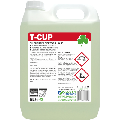 Clover T-CUP Chlorinated Dish Detergent 5L