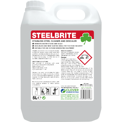 Clover STEELBRITE Stainless Steel Cleaner and Descaler 5L