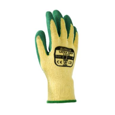 Aurelia Latex Grip GREEN Gloves Size 10