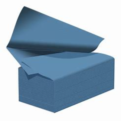 Hand Towels BLUE V Fold 1ply Case 3600