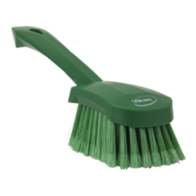 Vikan Washing Brush w/Short Handle 270mm, Soft/Split GREEN