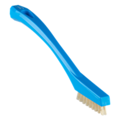 Vikan Detail Brush with heat resistant filaments 205mm, Very Hard BLUE