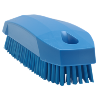 Vikan Hand Brush Small Nailbrush 130mm, Stiff BLUE