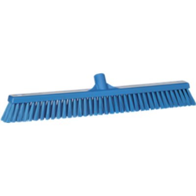 Vikan Broom 610mm, Soft/Stiff BLUE