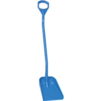 Vikan Ergonomic Shovel Small/Large 340 x 270 x 75mm, 1280mm, WHITE