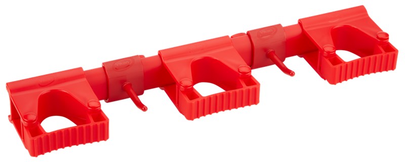 Vikan Hygienic Hi-Flex Wall Bracket System, 420 mm, RED