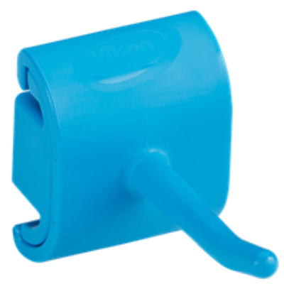 Hygienic Wall Bracket, Single Hook Module, 41 mm, Blue 