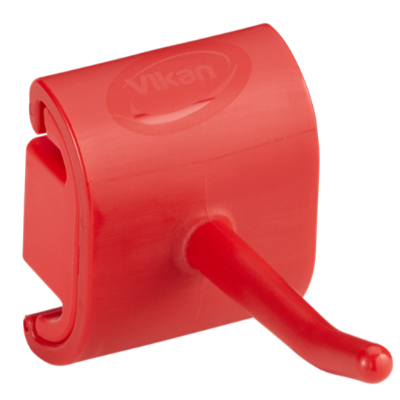 Hygienic Wall Bracket, Single Hook Module, 41 mm, Red