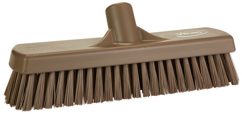 Vikan Wall/Floor Washing Brush 305mm, Stiff BROWN