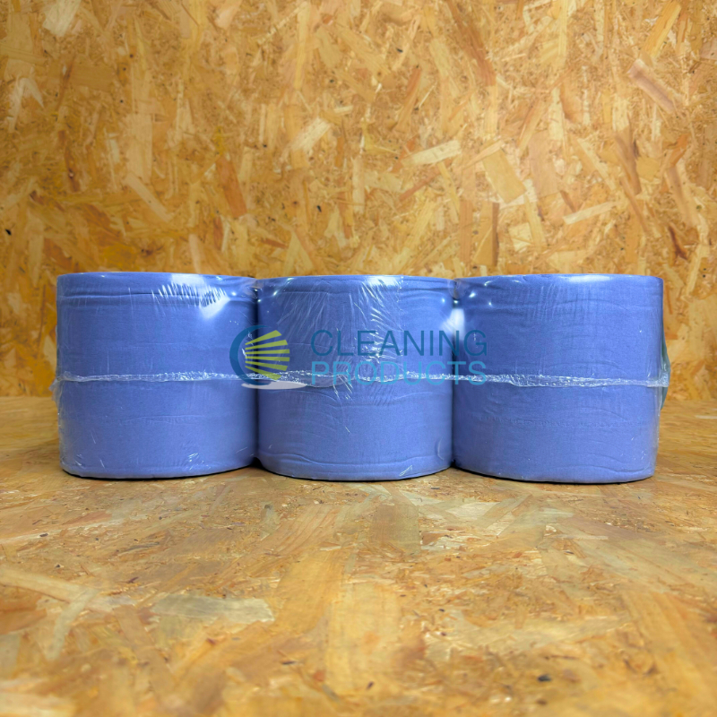 2Ply Blue Centrefeed Roll - 150m x 165mm - 6 Rolls