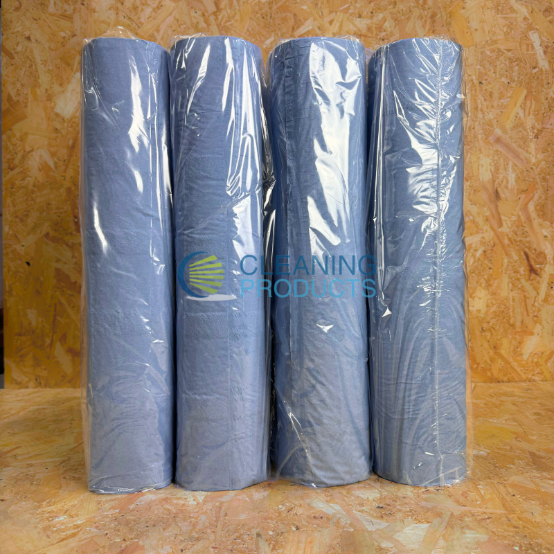 2Ply Blue Embossed Couch Roll - 40m x 500mm - 12 Rolls