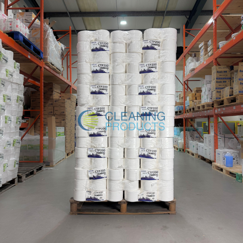 Pallet of 2Ply Centrefeed Toilet Roll - 200m x 118mm - 6 Rolls