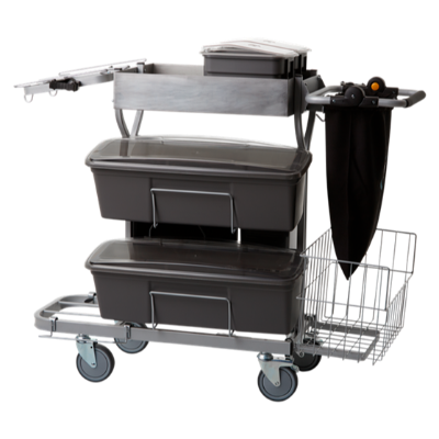 Vikan Compact Cleaning Trolley Plus, 60 cm, Grey	