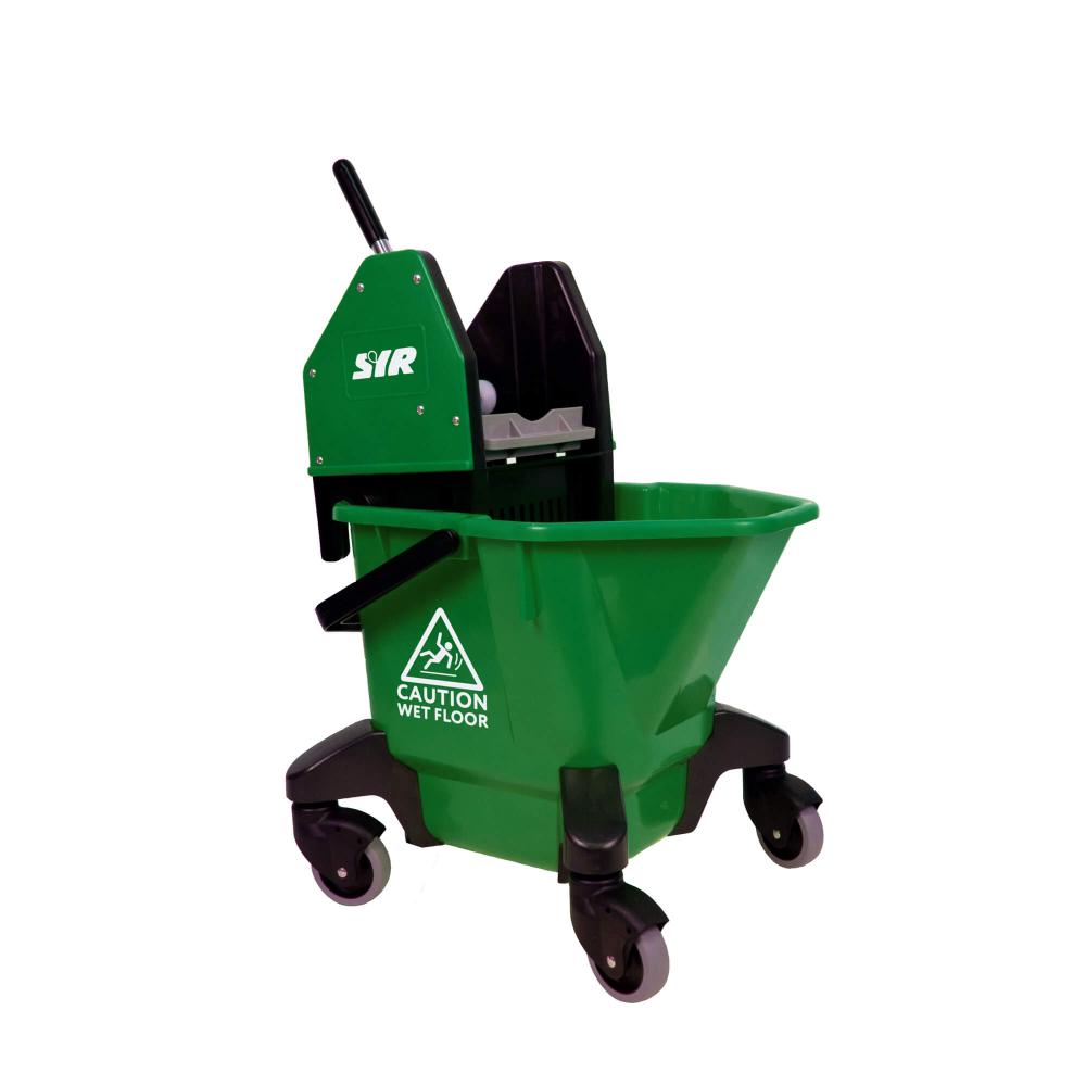 TC20 Kentucky Mop Bucket on Wheels with Wringer 20L Green